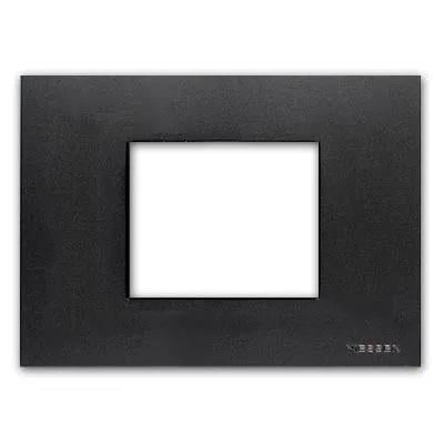 Рамка Zenit 3 модуля Антрацит (00000051807)