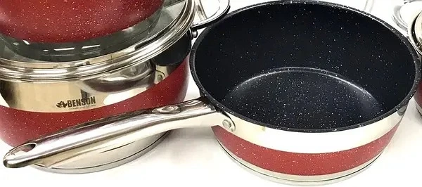 Набор посуды Benson из нержавеющей стали 12 предметов (BN-294) - фото 5 Набор посуды Benson из нержавеющей стали 12 предметов (BN-294) - фото 5