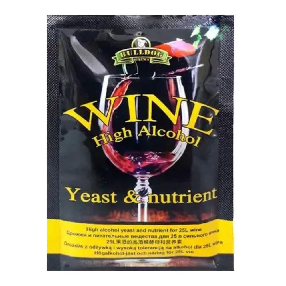 Дріжджі винні Bulldog Wine High Alcohol Yeast 28 г (16169)