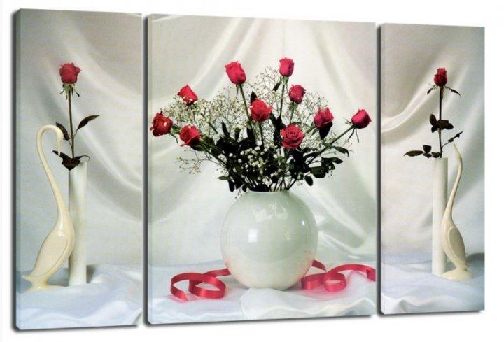 Картина модульная на холсте DK Триптих Розы 50x80 см (TRP-945)
