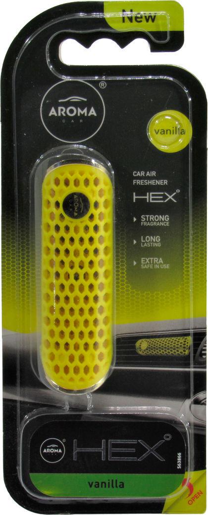 Ароматизатор для авто Aroma Car Hex Vanilla на дефлектор 10 мл (83577)