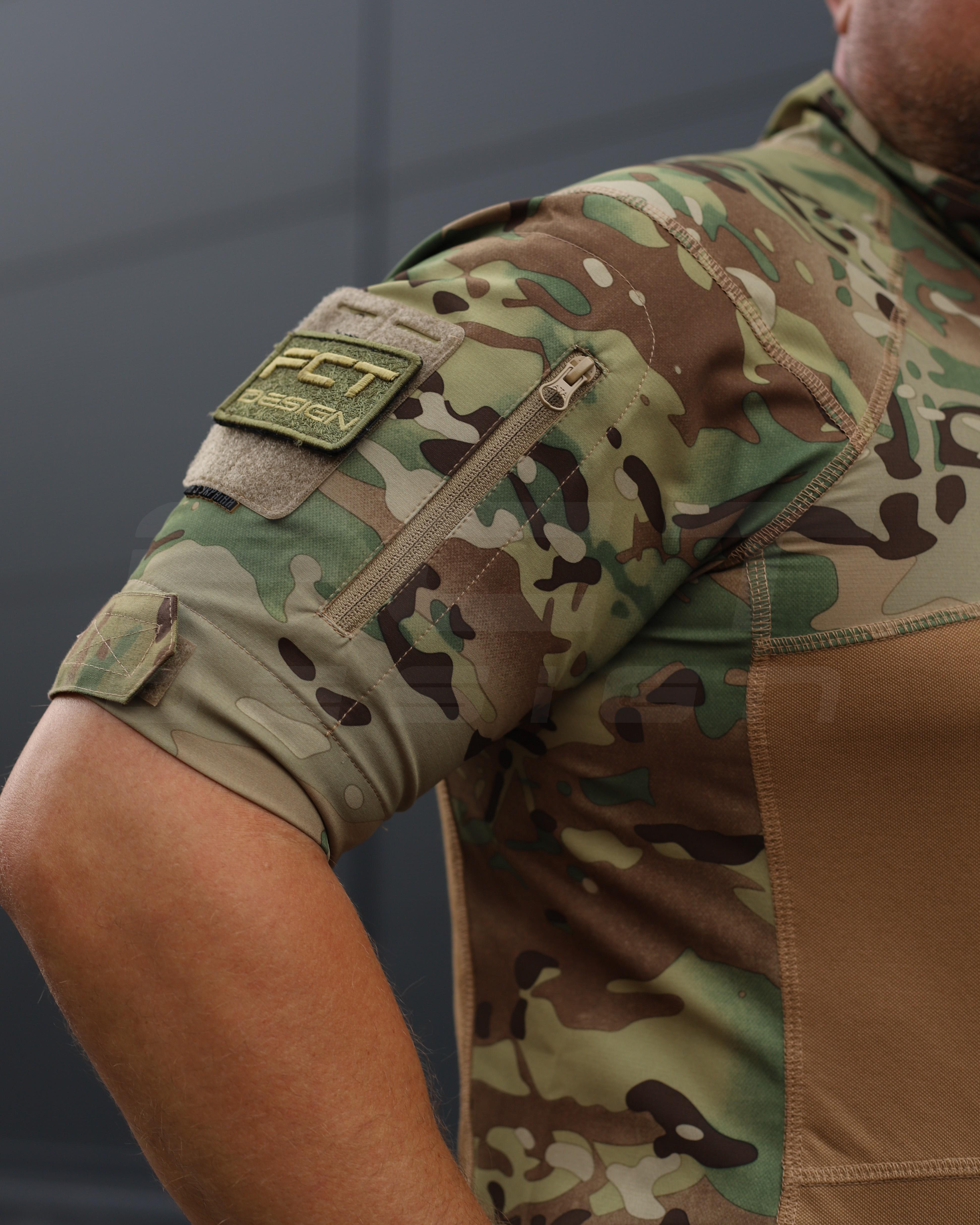 Сорочка убакс бойова FCT Design Страйкер з коротким рукавом р. 54 Мультикам - фото 14 Сорочка убакс бойова FCT Design Страйкер з коротким рукавом р. 54 Мультикам - фото 14