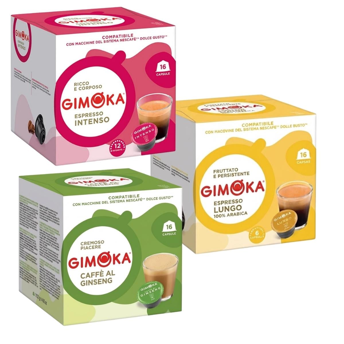 Набор кофе в капсулах 3 вида Gimoka Dolce Gusto Микс 2 48 шт. (setgim5)