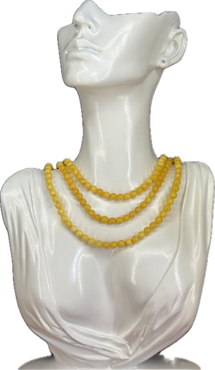 Ожерелье янтарное 120 см р-104