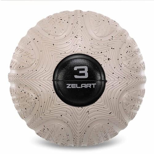 Слембол набивной для кроссфита и фитнеса Zelart FI-4905-3 3 кг 17 см Черный (31493016)