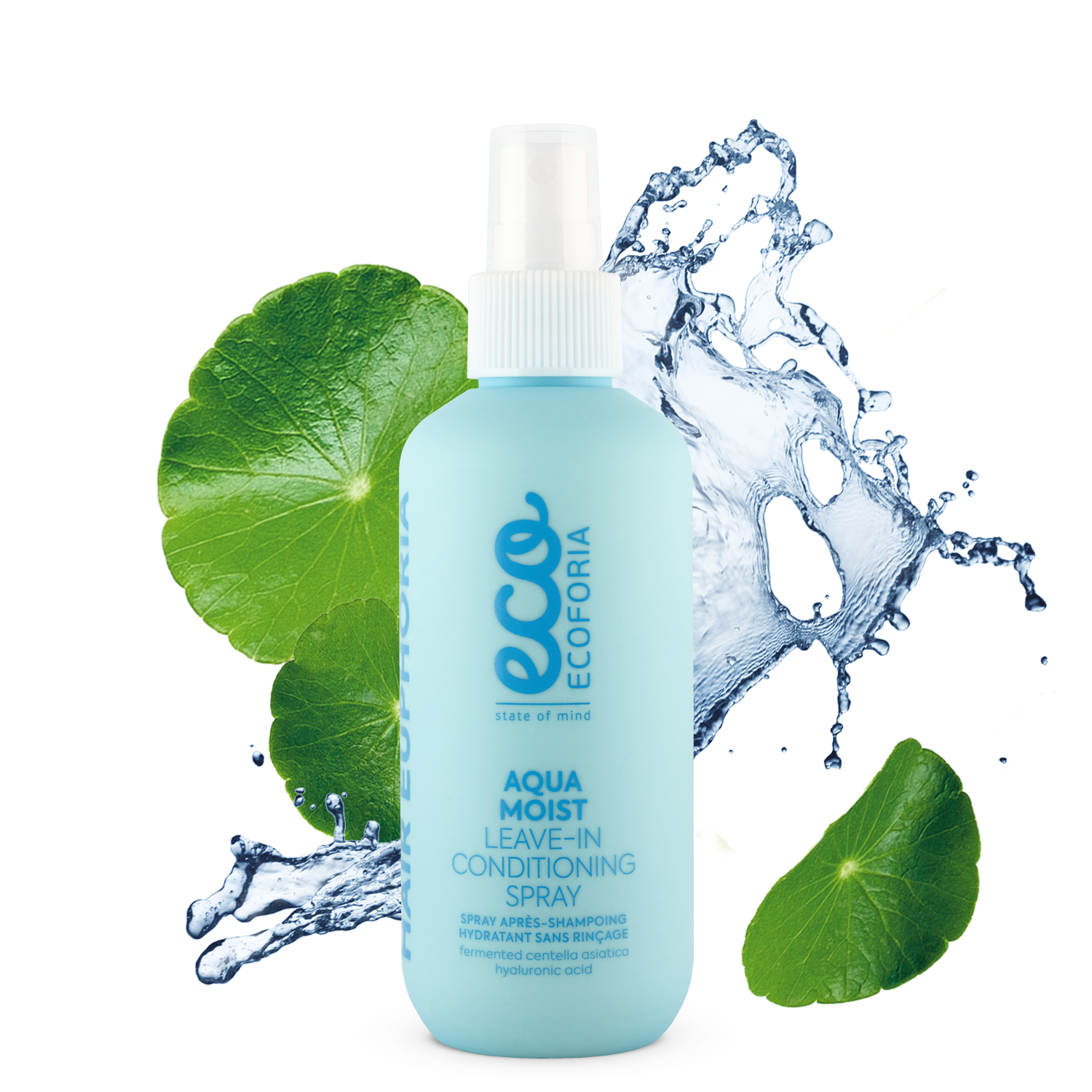 Спрей для волосся Ecoforia Hair Euphoria Незмивний зволожуючий Aqua Moist 200 мл