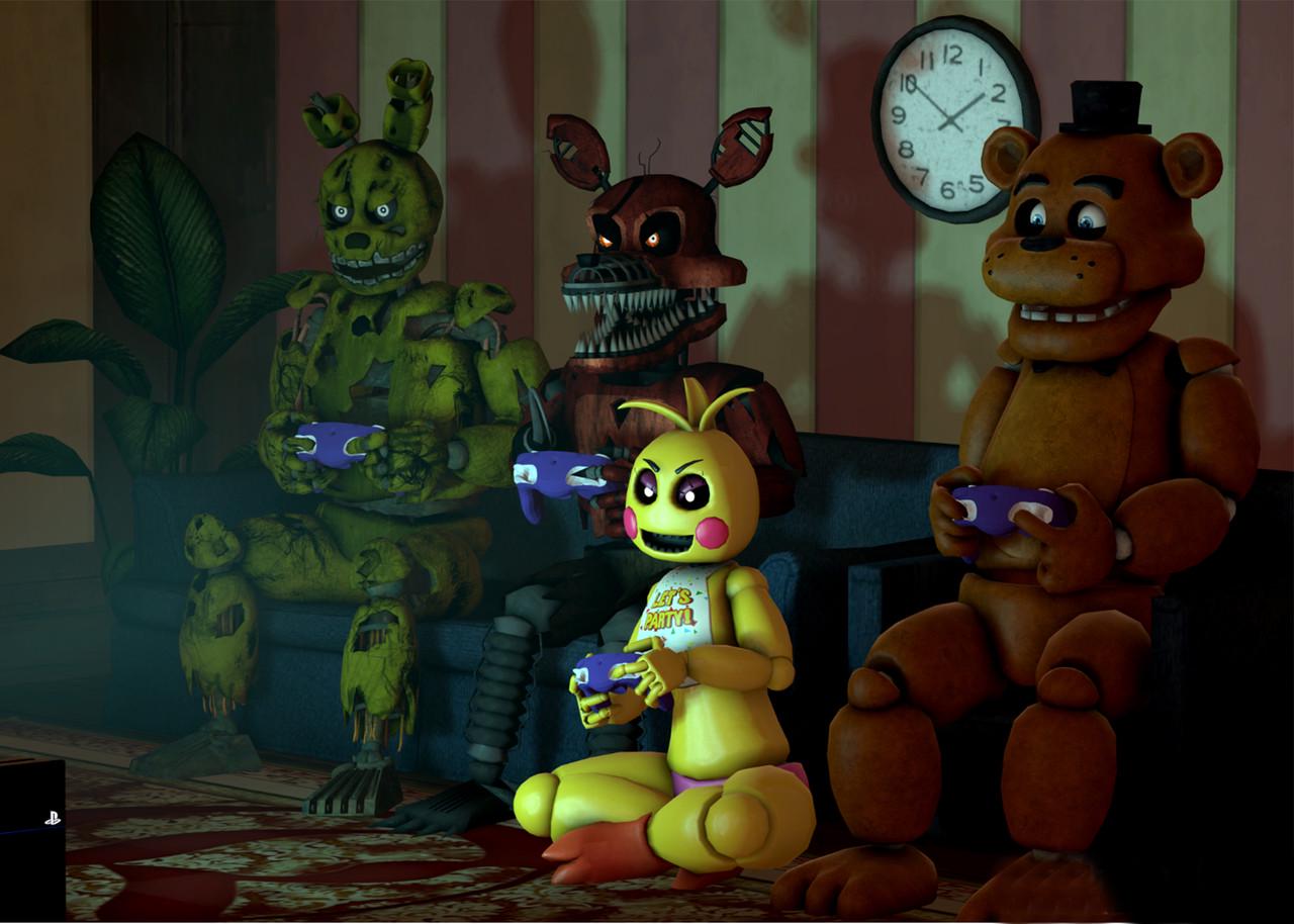 Картина постер Gee! Five Nights at Freddys Пять Ночей с Фредди 60х40 см FN 09.043
