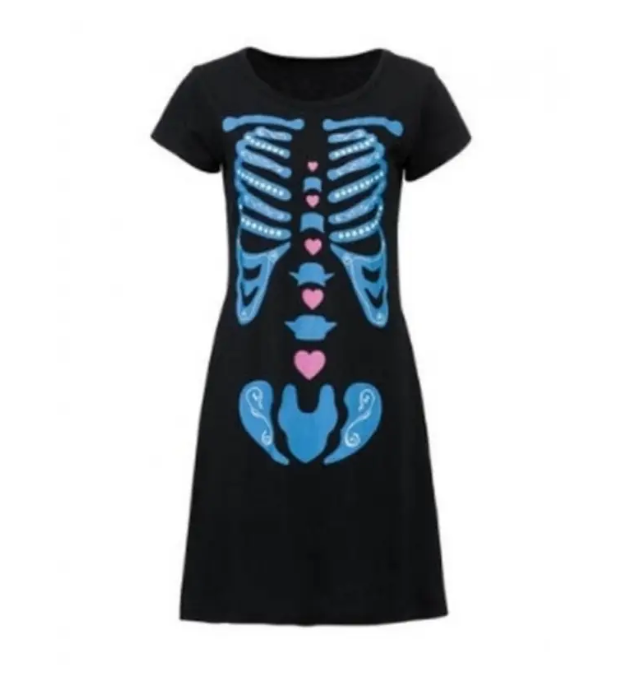 Платье на Хэллоуин женское М Черно-голубой (688666-М) - фото 2 Платье на Хэллоуин женское М Черно-голубой (688666-М) - фото 2