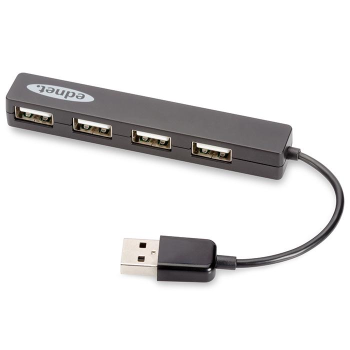 Концентратор USB Digitus 4 порти Чорний