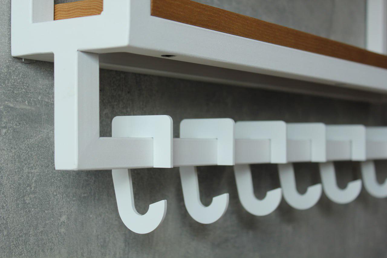 Вешалка для одежды MDA дерево и металл с крючками 6 шт. 60х10х28,5 см (ML-15.3.3) - фото 7 Вешалка для одежды MDA дерево и металл с крючками 6 шт. 60х10х28,5 см (ML-15.3.3) - фото 7