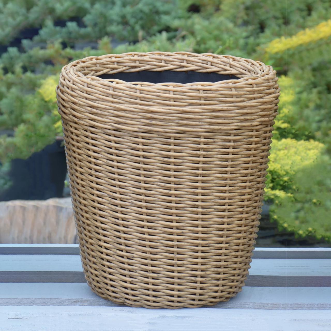 Кашпо высокое для цветов и растений из искусственного ротанга/ручной работы 16 л Дерево (12354507) - фото 2 Кашпо высокое для цветов и растений из искусственного ротанга/ручной работы 16 л Дерево (12354507) - фото 2
