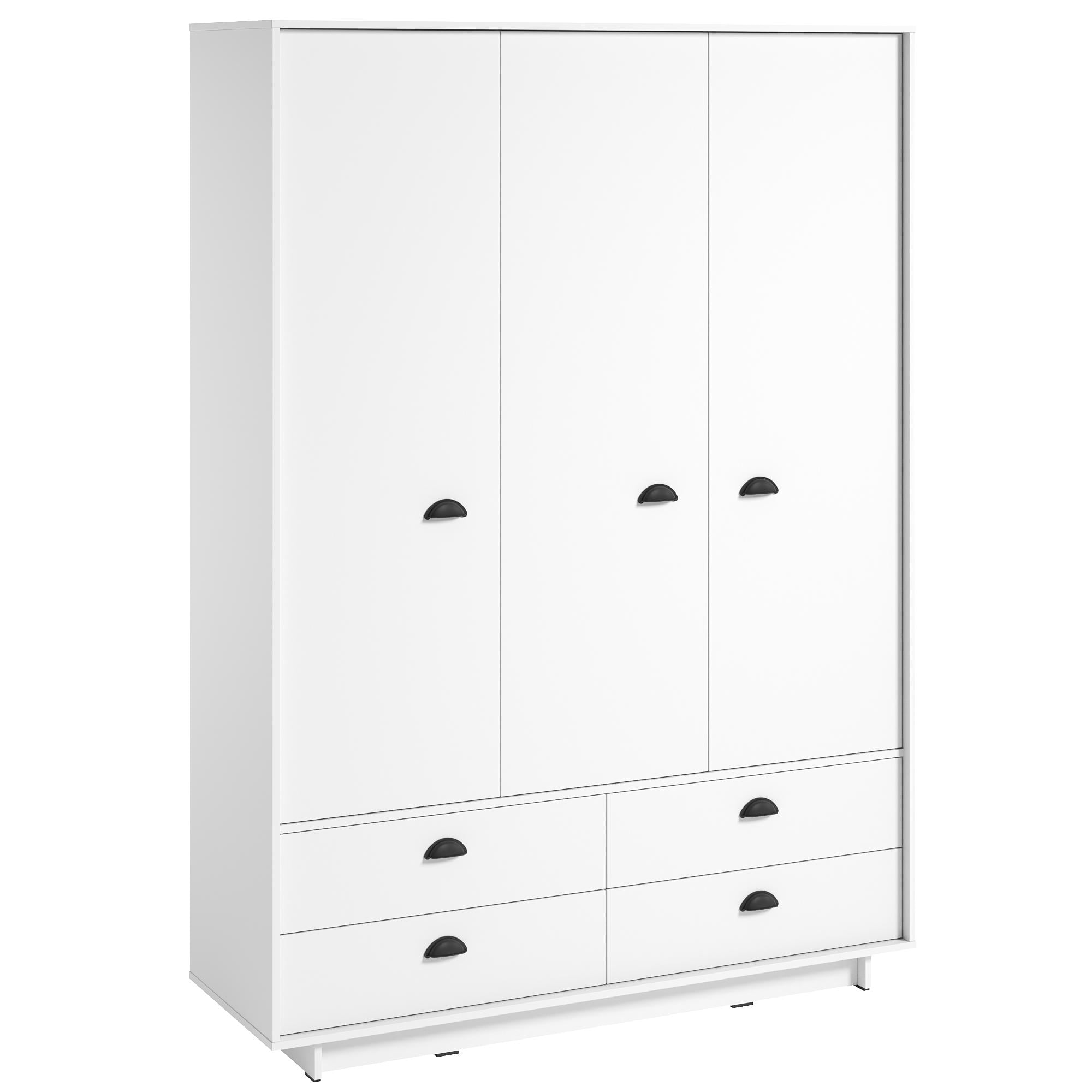 Шкаф Moreli Kuba FK-0006 с ящиками полками и штангой для одежды 1500х2100х500 мм Белый (fk-0006-wh)