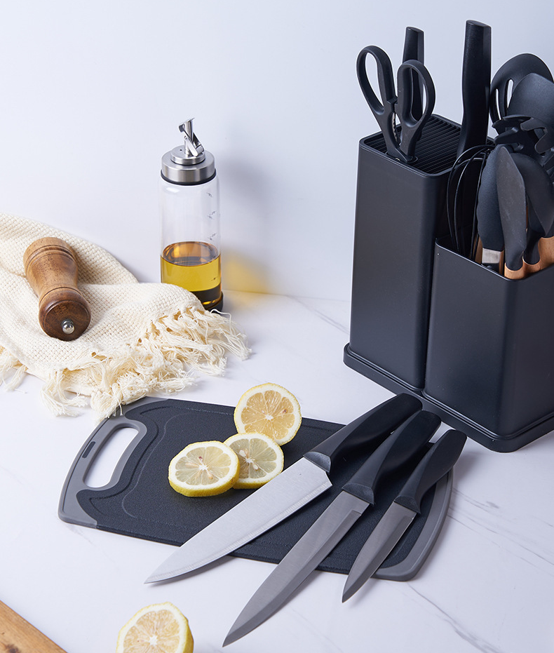 Набір кухонного приладдя 19 предметів Чорний (70472) - фото 3