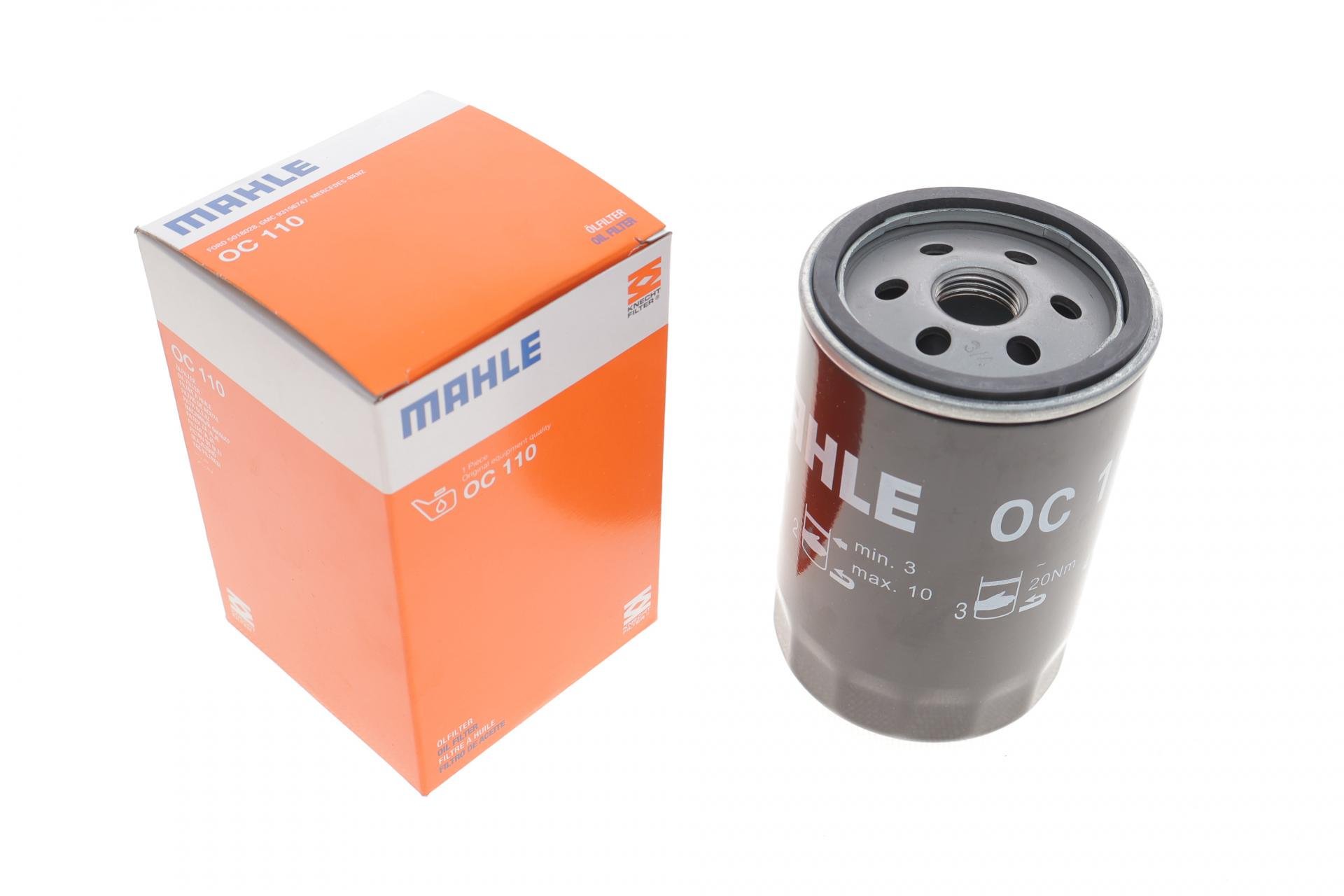 Фильтр масляный KNECHT для MB 190 W201 2,0E/2,3E/2,6E/S-class W126 2,5/3,0 84-93/E-class 124 3,0 93-95 (OC 110)