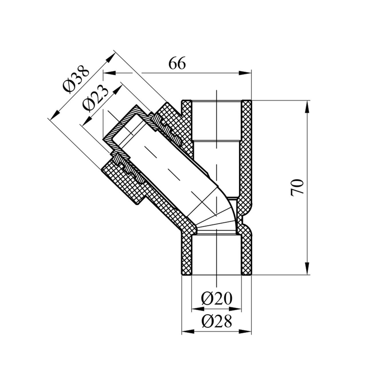 Фильтр грубой очистки Grandi PPR D 20 мм (260093653) - фото 2