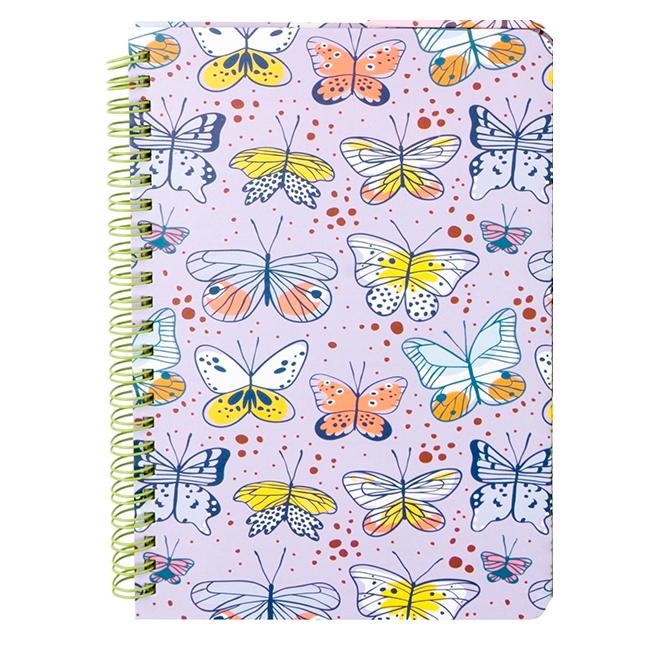 Блокнот на спирали Бабочки STE Фиолетовый (STE-ST01262)