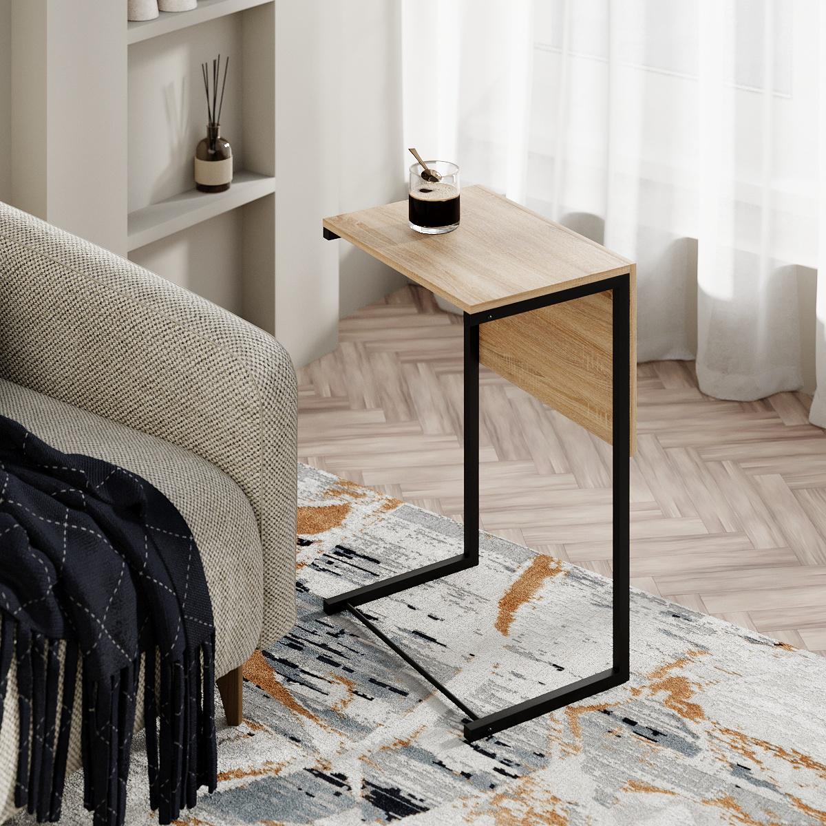 Журнальный стол-трансформер Just Fiji 442х654х327 Дуб Сонома/Черный (GATB07130000030) - фото 3 Журнальный стол-трансформер Just Fiji 442х654х327 Дуб Сонома/Черный (GATB07130000030) - фото 3