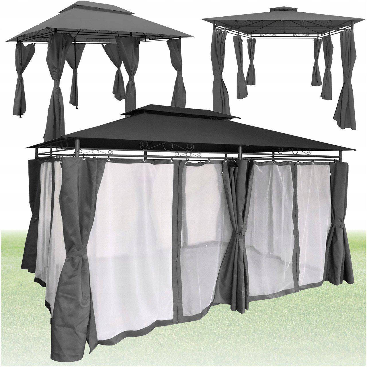 Павильон садовый Garden Line TOTEM с москитной сеткой Grey (666c4bf056fb581f76062902) - фото 2