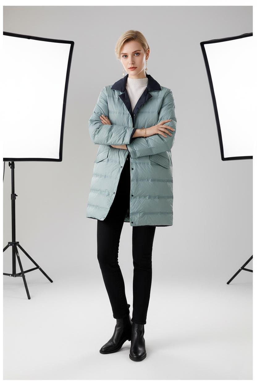 Куртка жіноча Forza Viva DF-102 демісезонна пухова M Блакитний (DF-102-M) - фото 3 Куртка жіноча Forza Viva DF-102 демісезонна пухова M Блакитний (DF-102-M) - фото 3