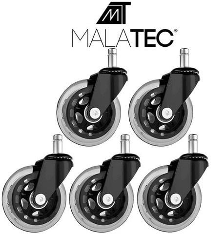Комплект колес роликовых сменных для кресел со стандартным штырем 5 шт. 11 мм - фото 4