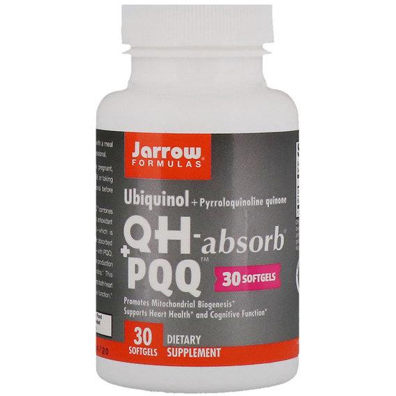 Антиоксидант Jarrow Formulas Ubiquinol QH-Absorb PQQ 30 Softgels (JRW06027)