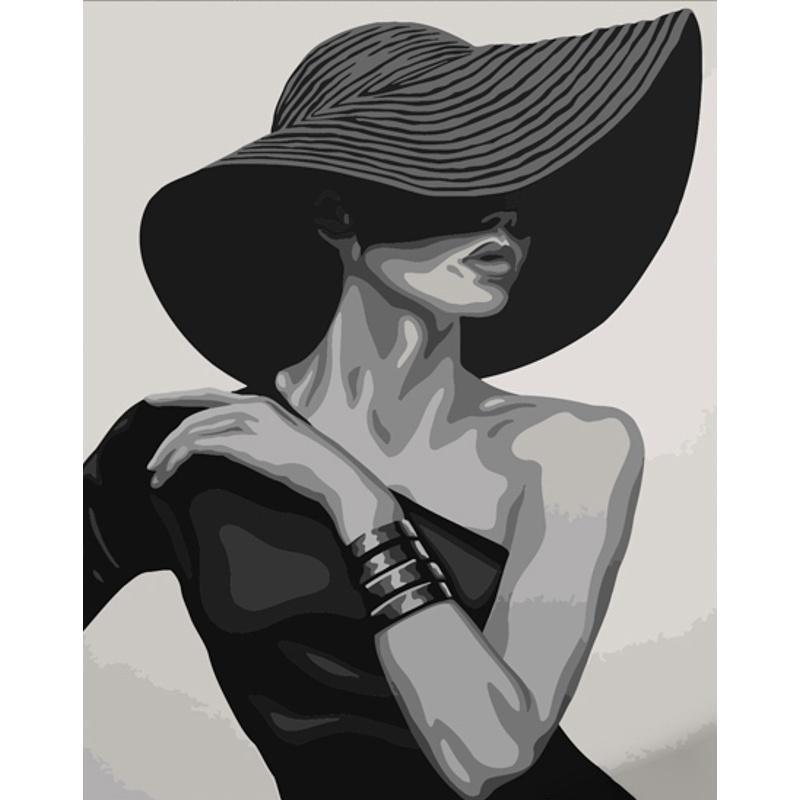 Картина за номерами Strateg Преміум Таємнича незнайомка 40x50 см (DY380) Картина за номерами Strateg Преміум Таємнича незнайомка 40x50 см (DY380)