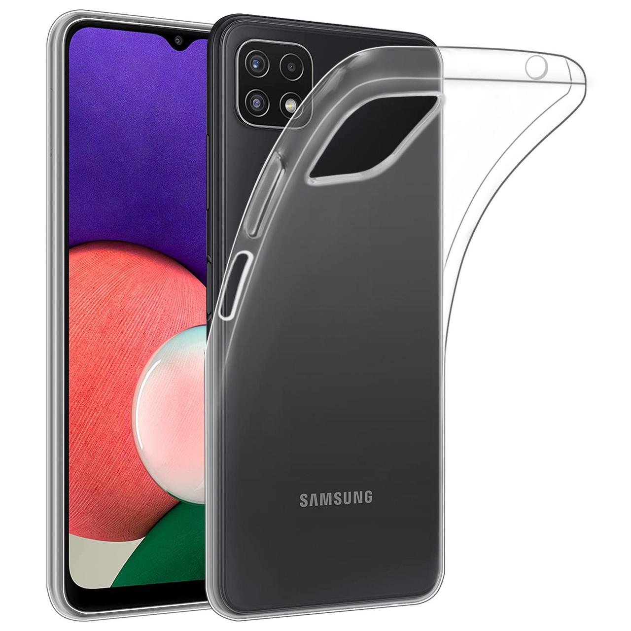 Чохол Silicone Case WS Samsung A22 5G Прозрачный