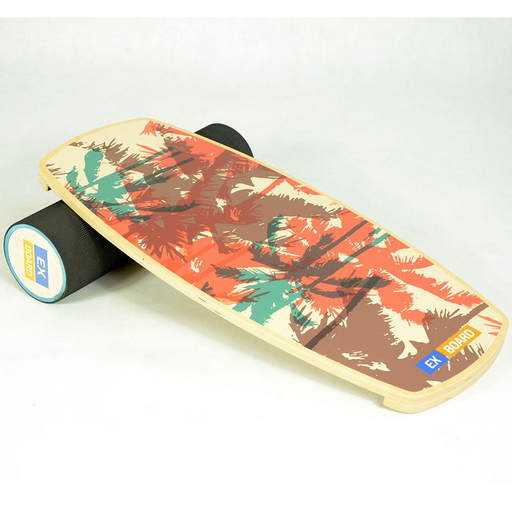 Балансборд Ex-board Red Palm чорний валик 13 см у резині (EX30) - фото 2 Балансборд Ex-board Red Palm чорний валик 13 см у резині (EX30) - фото 2