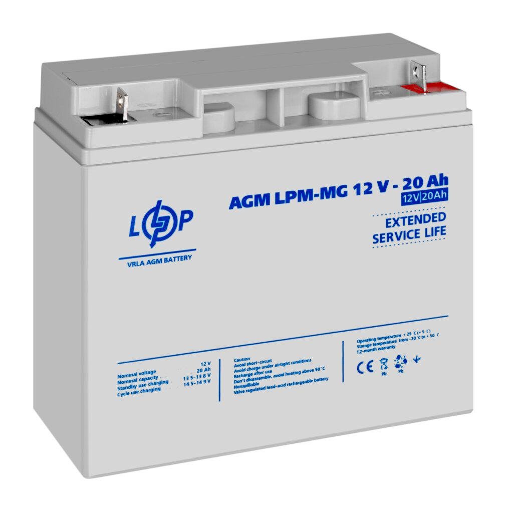 Акумулятор мультигелевий для ДБЖ LogicPower LPM-MG 12V 20 Ah до 800 циклів (615076) - фото 3 Акумулятор мультигелевий для ДБЖ LogicPower LPM-MG 12V 20 Ah до 800 циклів (615076) - фото 3