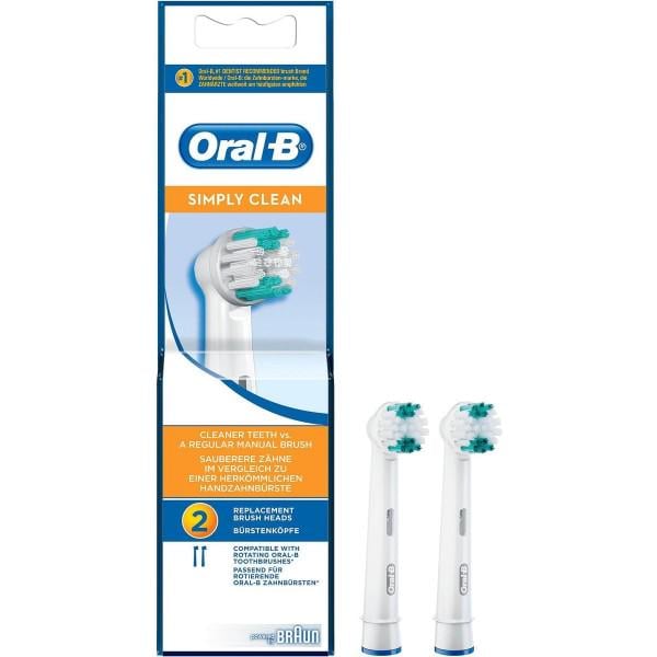 Насадки сменные для зубной щетки Oral-B EB17B Simply Clean 2 шт.