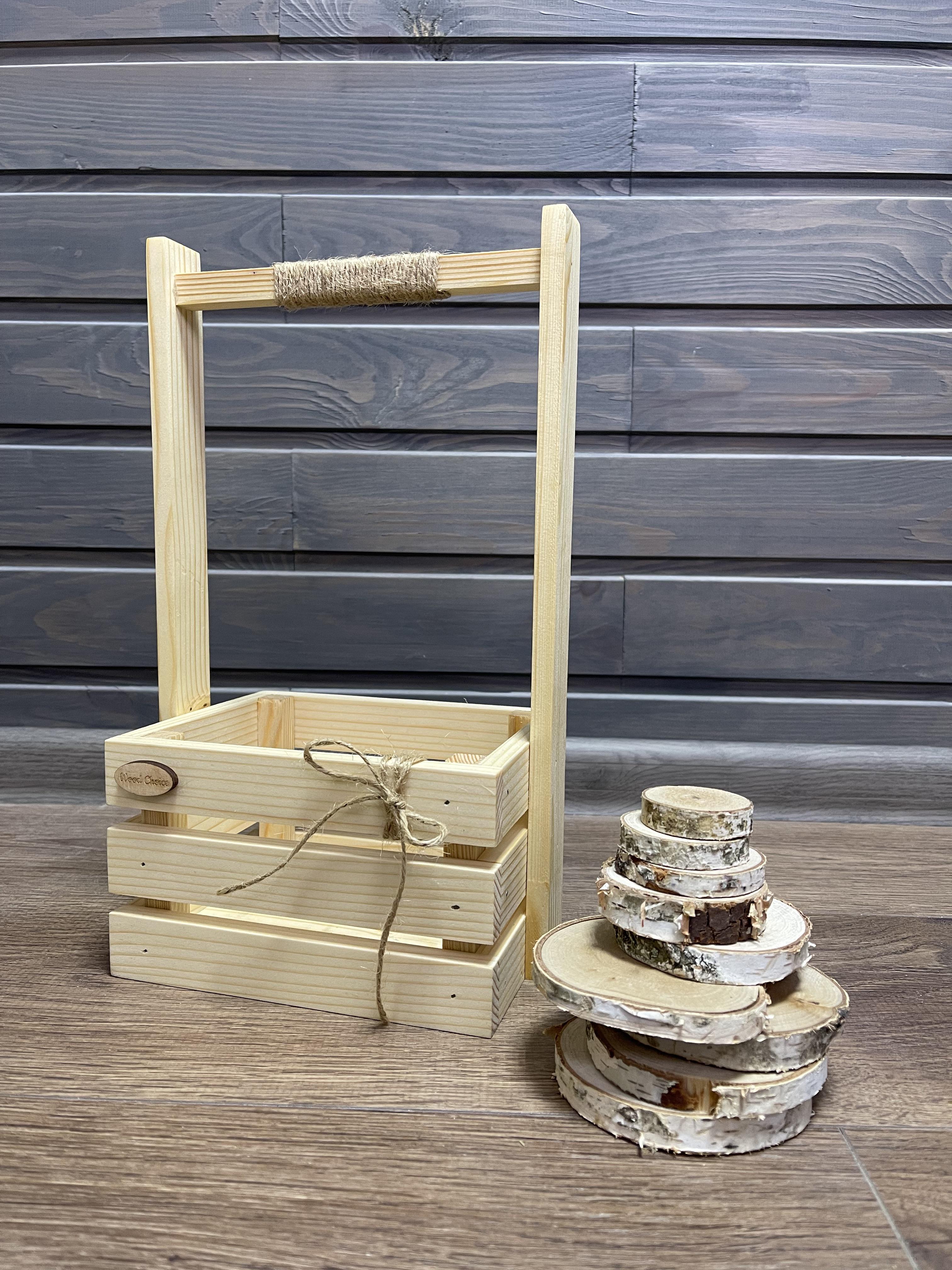 Деревянный ящик для хранения 18х14х34 см (247)