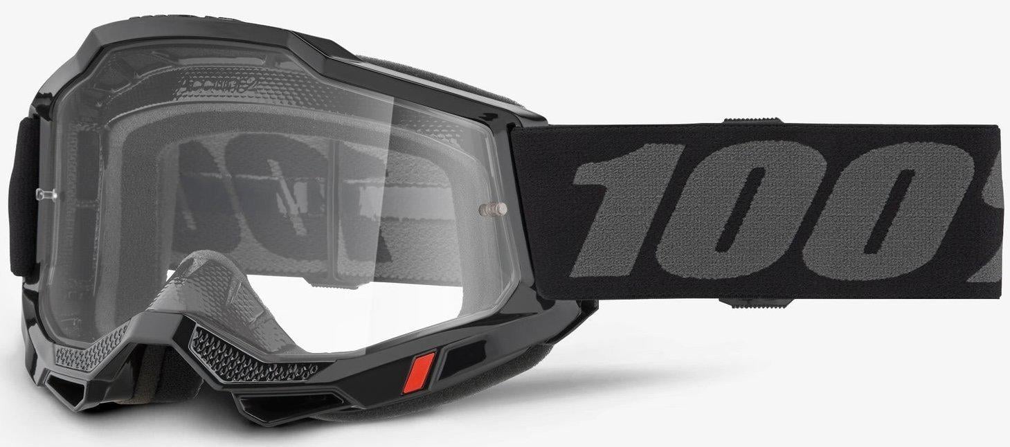 Мотоокуляри 100% ACCURI 2 OTG Goggle Black/Clear Lens (34624)
