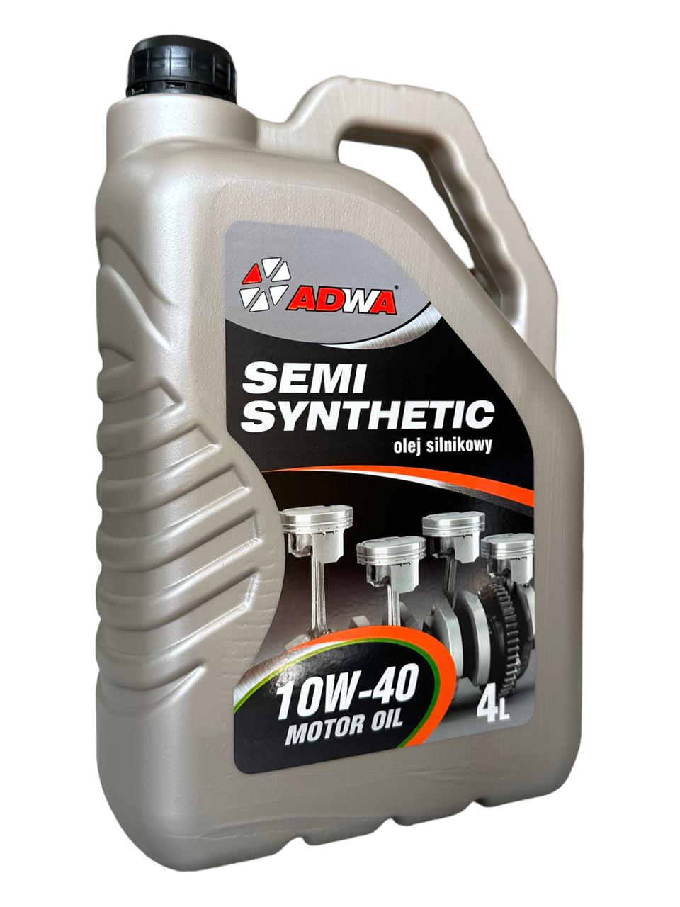 Моторное масло ADWA SemiSynthetic 10W-40 бензин 4 л Моторное масло ADWA SemiSynthetic 10W-40 бензин 4 л