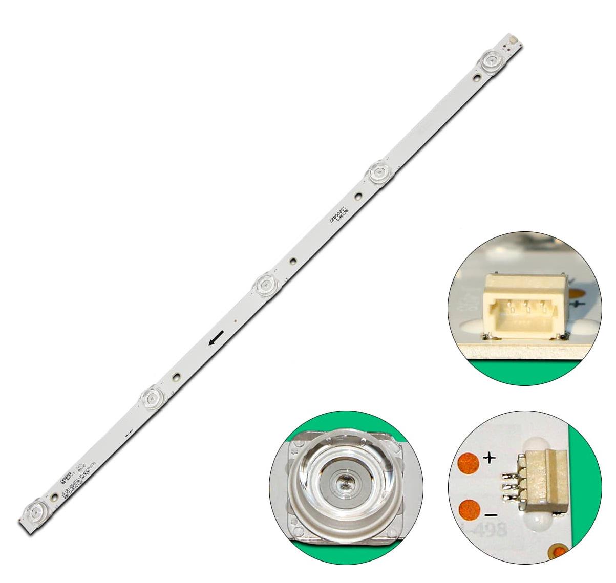 Комплект LED подсветки для телевизора Akai 55″ JS-D-JP55EU-051EC 70317 AKTV5534 (JS-D-JP55EU-01EC, MS-L1457) - фото 4