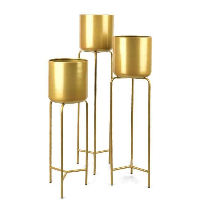 Комплект подставок Trend Decor SWEN Gold металл 3 шт. Золотой