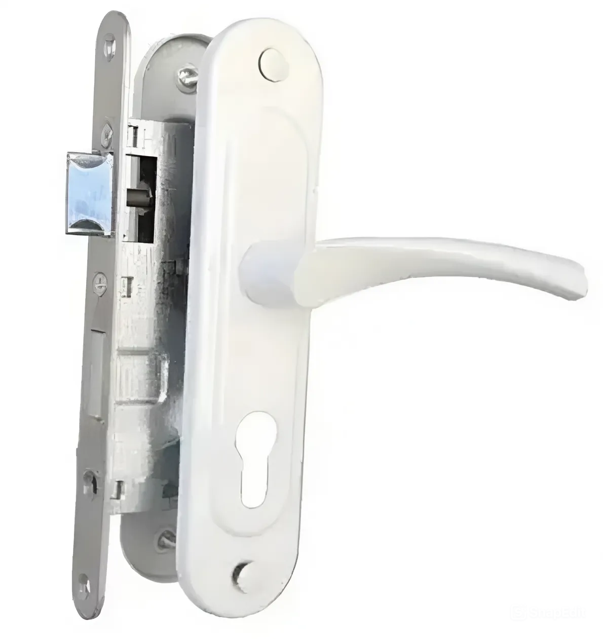 Замок врізний Аріко ЗВ4-У корпус з білою ручкою без циліндра (25112397)