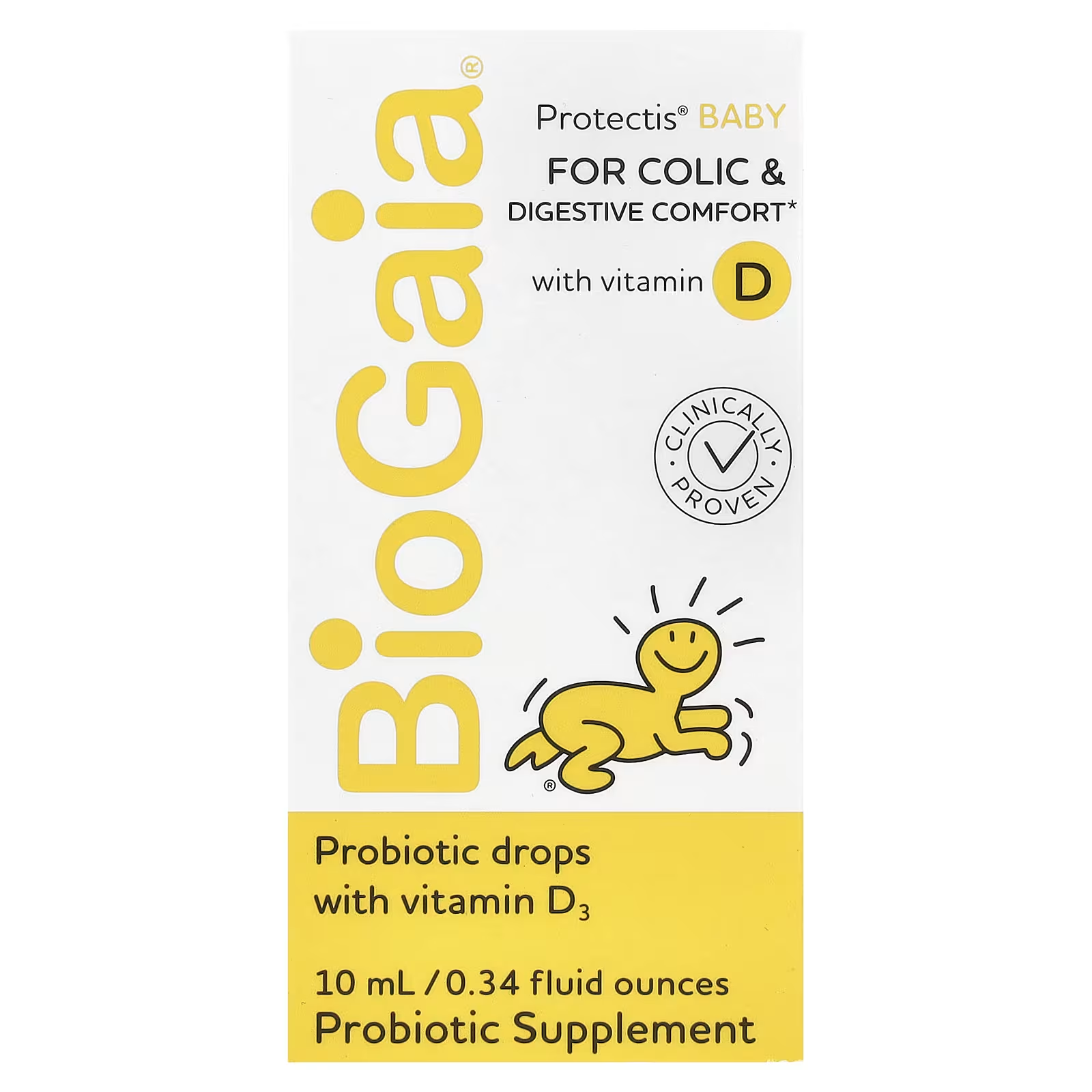 Пробіотичні краплі для дітей BioGaia Protectis Baby з вітаміном D3 10 мл (27711190)