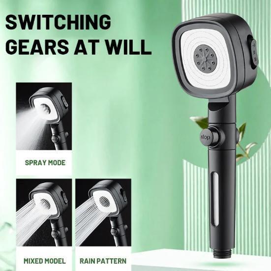 Насадка высокого давления для душа и 4 режимами Черный - фото 7 Насадка высокого давления для душа и 4 режимами Черный - фото 7