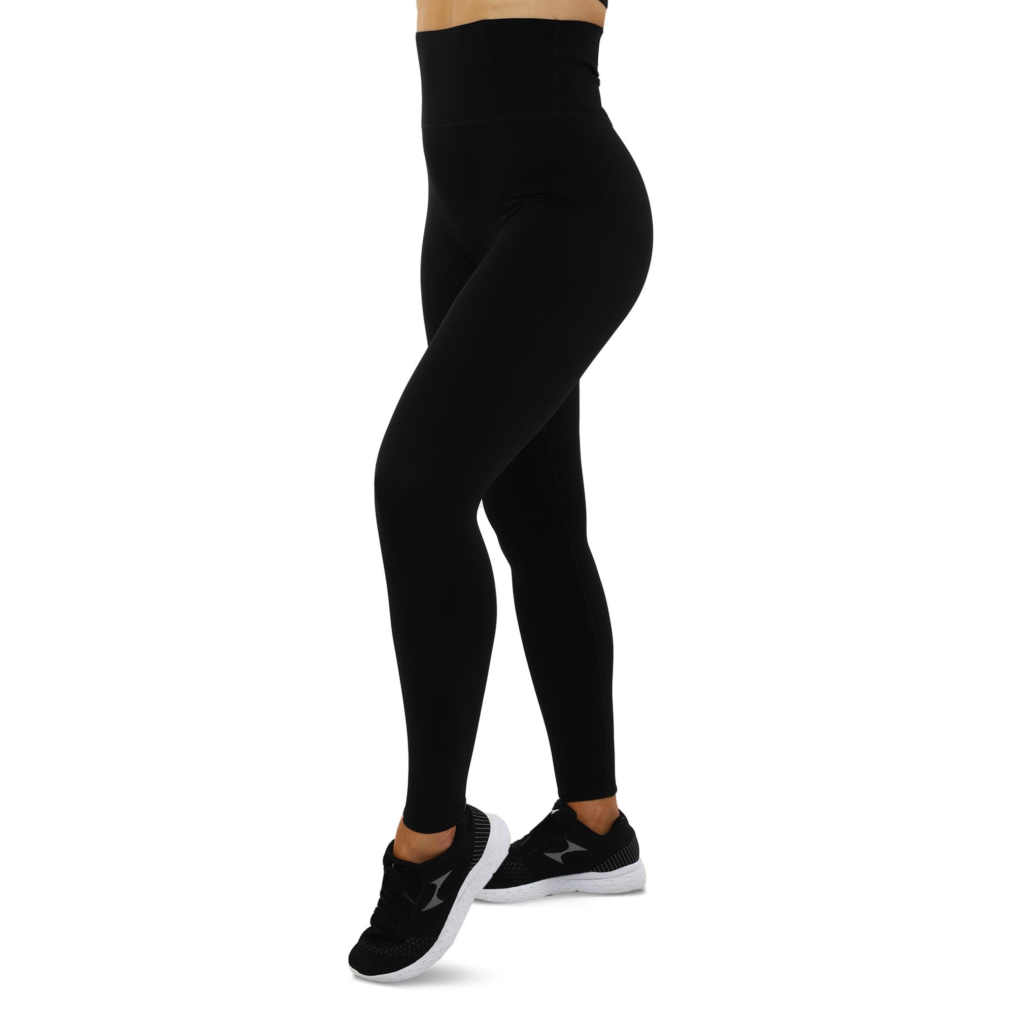 Лосины спортивные женские VSX CK1385 с высокой талией XL Черный (CK1385_Черный_XL)