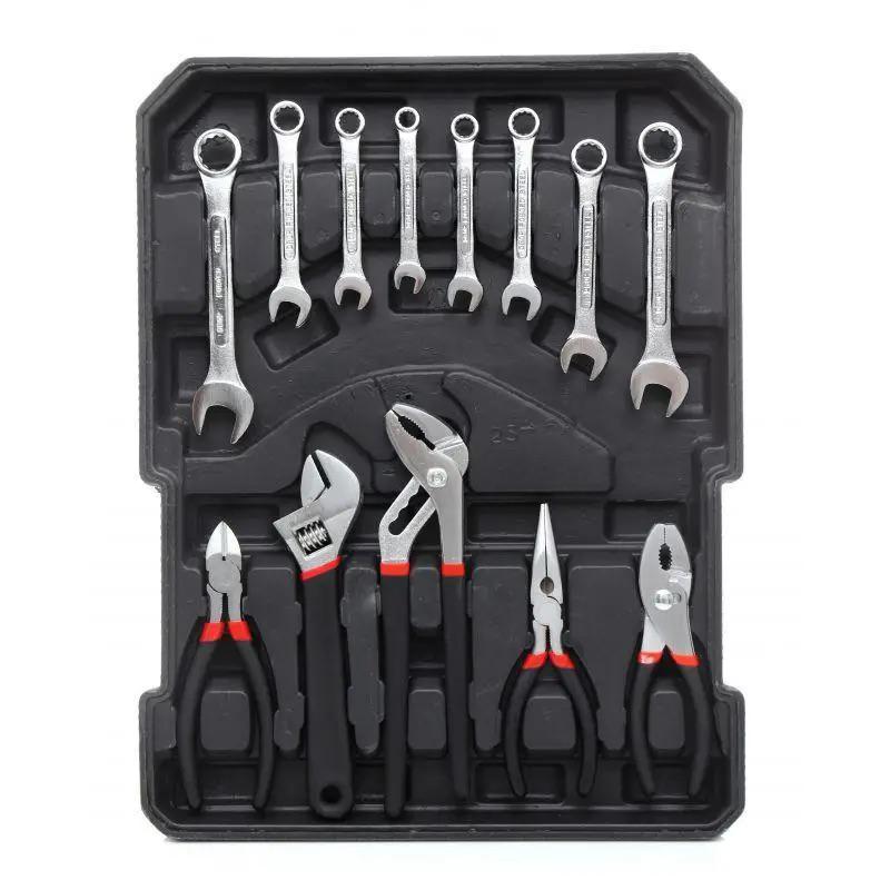 Набор инструментов для дома универсальный Kraft&Dele 188 шт. в чемодане Серебряный - фото 3 Набор инструментов для дома универсальный Kraft&Dele 188 шт. в чемодане Серебряный - фото 3