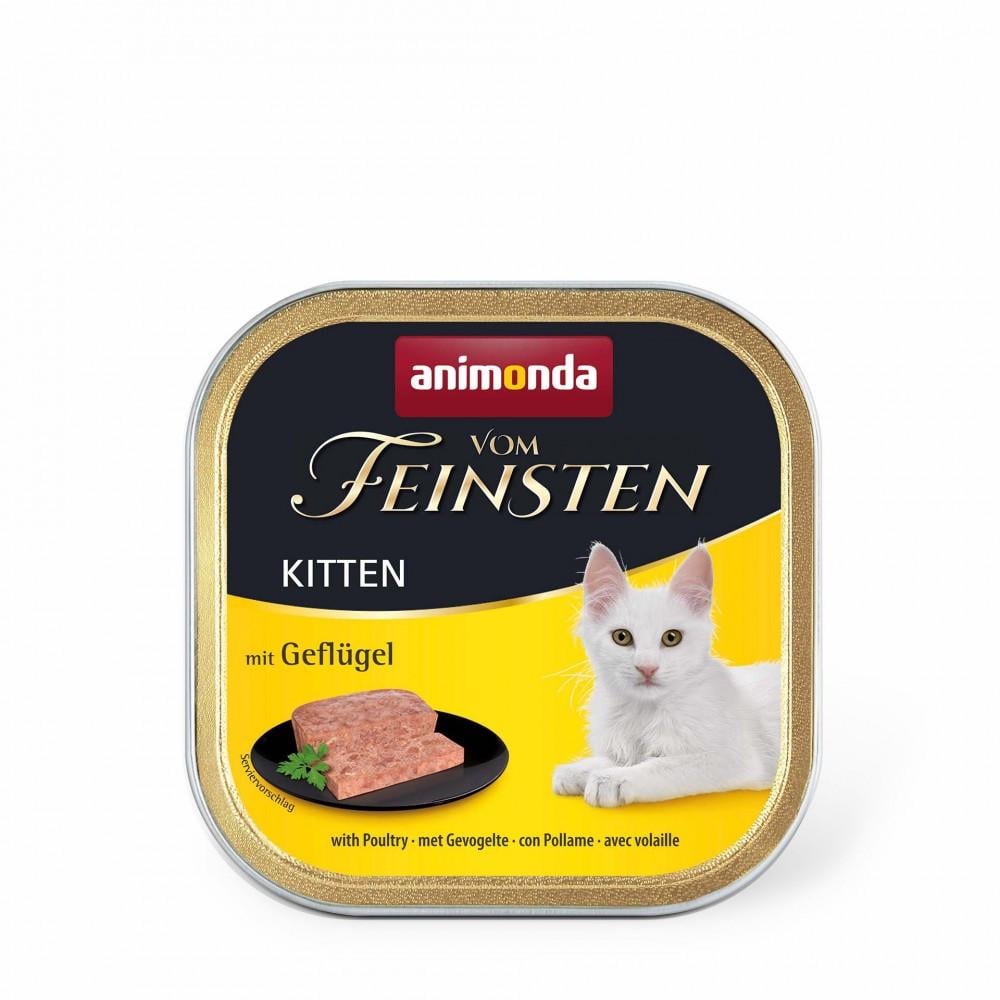 Корм влажный Vom Feinsten Kitten with Poultry для котят с птицей 100 г (34806635) Корм влажный Vom Feinsten Kitten with Poultry для котят с птицей 100 г (34806635)