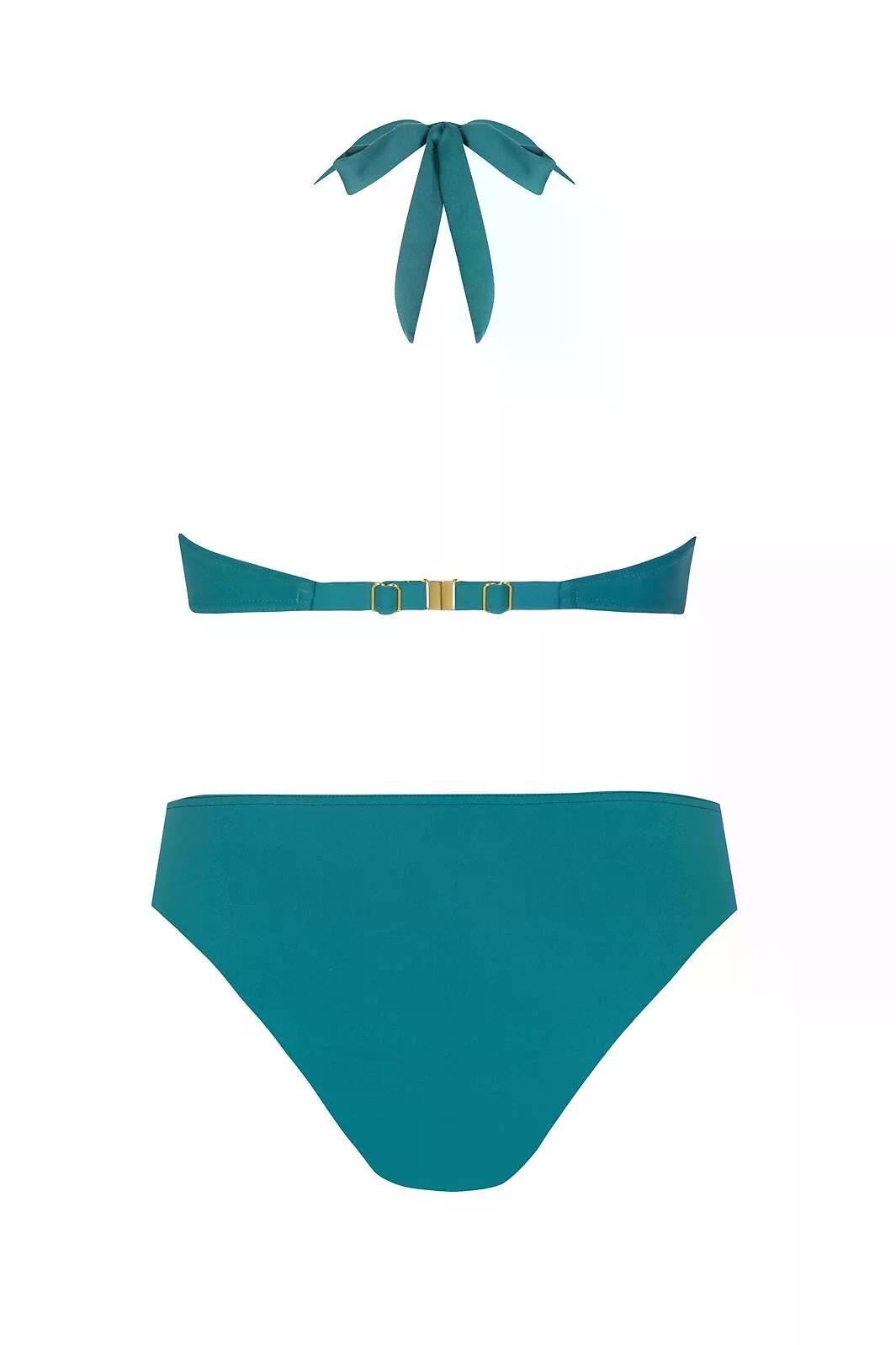 Купальник роздільний із м'якою чашкою без поролону Self 115МS1 Зелений (S-115MS1/5) - фото 3