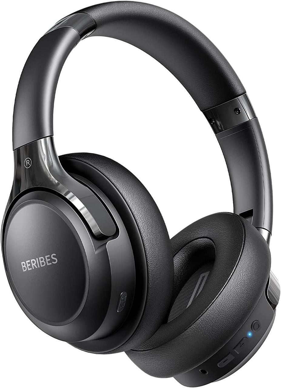 Наушники BERIBES Bluetooth 65 часов воспроизведения и 6 музыкальных режимов эквалайзер