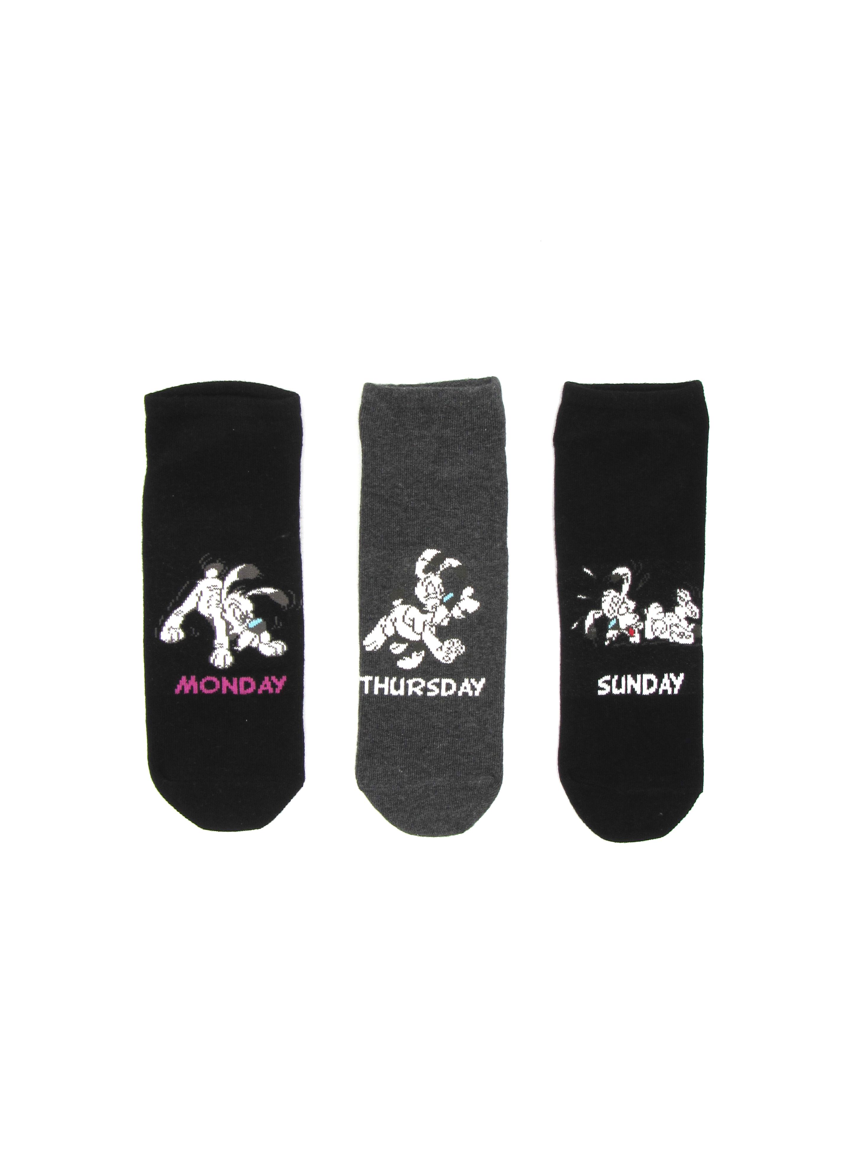 Шкарпетки C&A 3 пари р. 39-42 Чорний/Темно-сірий (15990903)