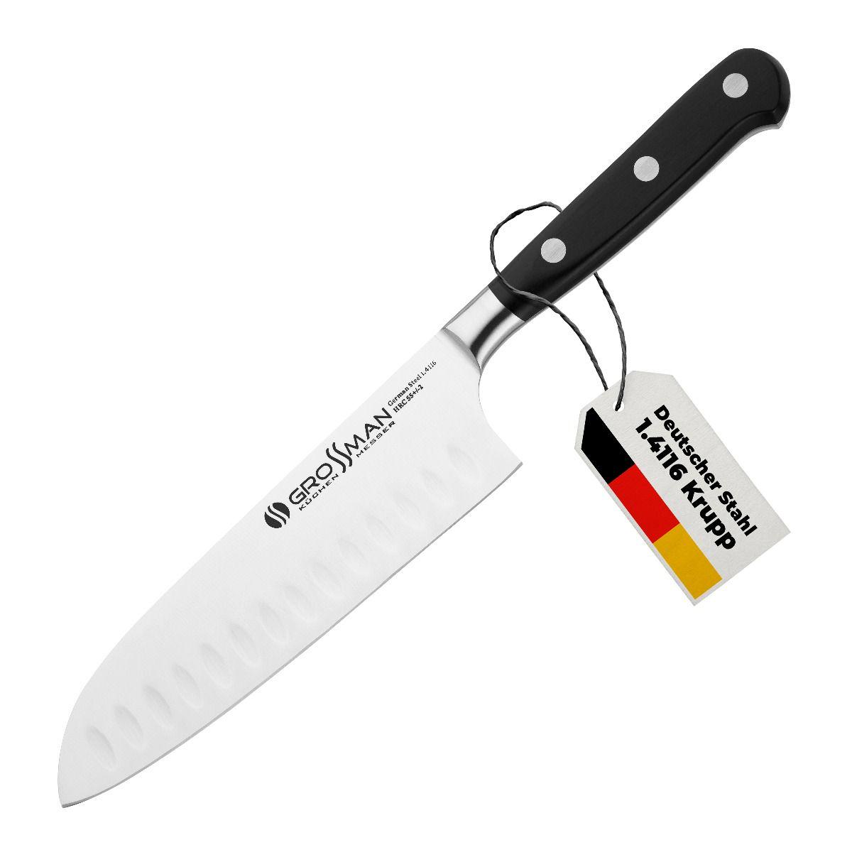 Ніж кухонний сантоку Grossman Elite Pro (26468165) - фото 2 Ніж кухонний сантоку Grossman Elite Pro (26468165) - фото 2