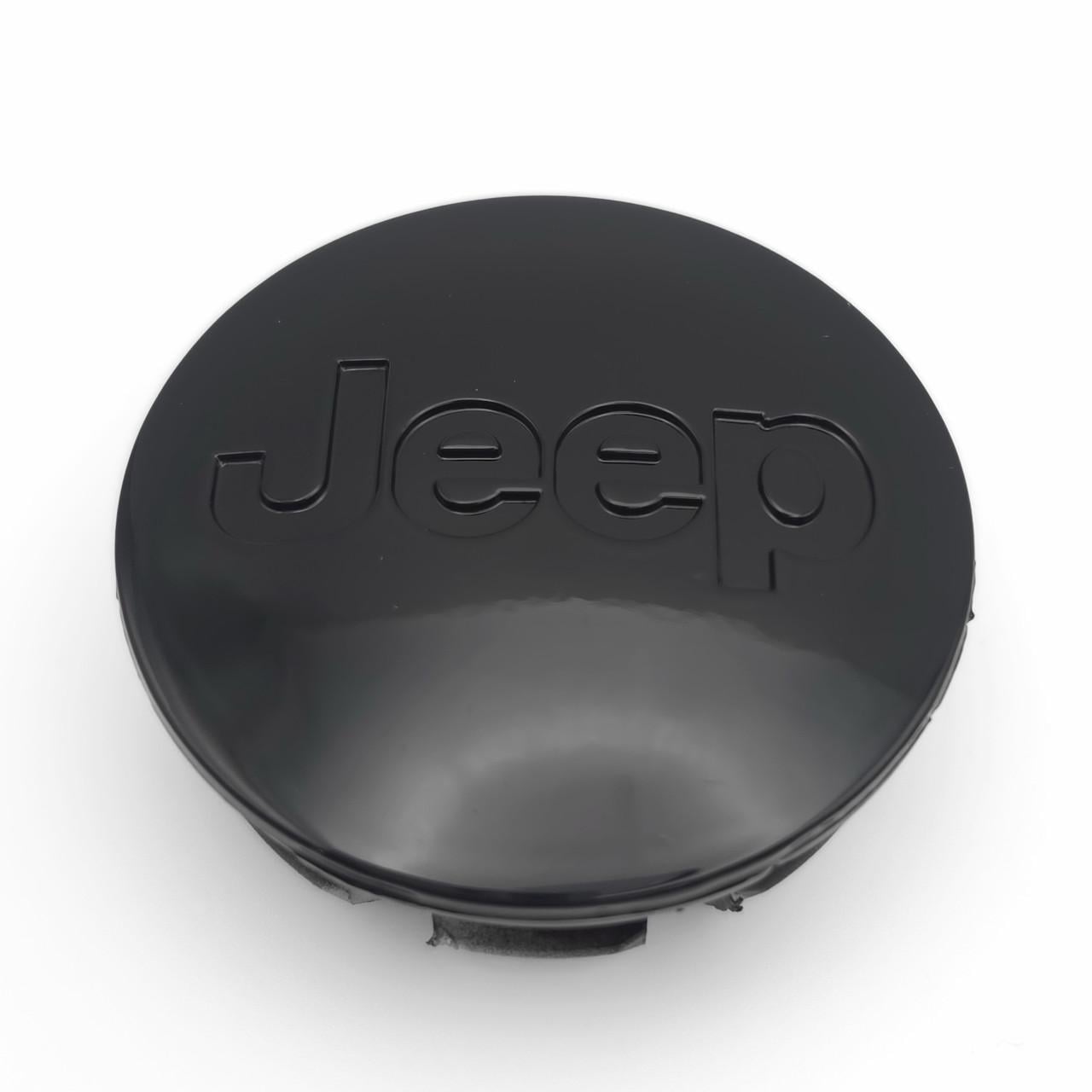 Колпачок заглушка ступицы колеса Jeep 55 мм Черный глянец (3006973806)