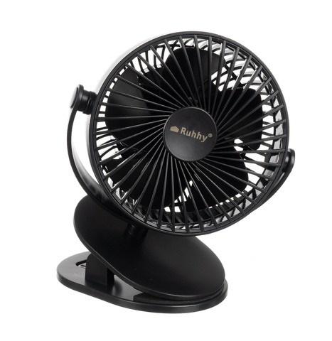 Вентилятор беспроводной с зажимом и USB зарядкой Черный - фото 8 Вентилятор беспроводной с зажимом и USB зарядкой Черный - фото 8