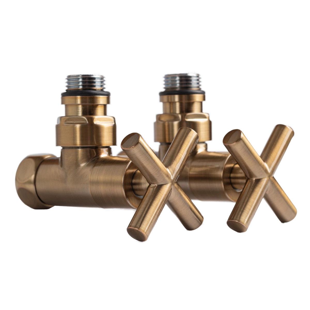 Кран угловой для полотенцесушителя Raftec Premium 1/2"х1/2" Бронзовый (H25-531430-3012) - фото 2