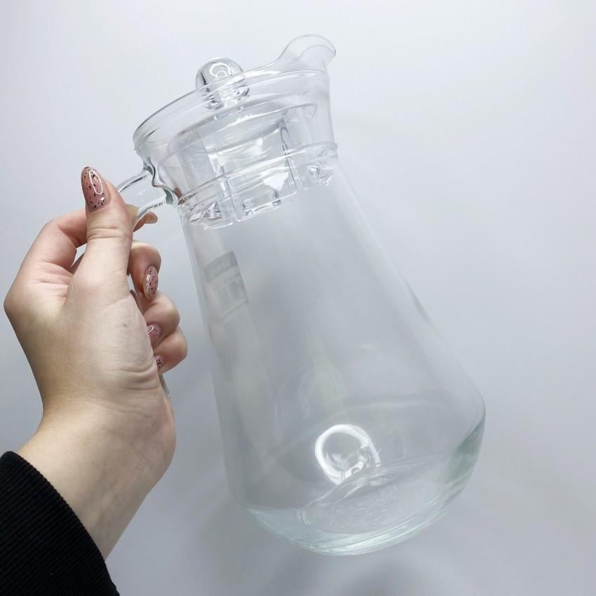 Глечик скляний Luminarc ARC V4065 з пластиковою кришкою 1,6 л (1978090195) - фото 2 Глечик скляний Luminarc ARC V4065 з пластиковою кришкою 1,6 л (1978090195) - фото 2