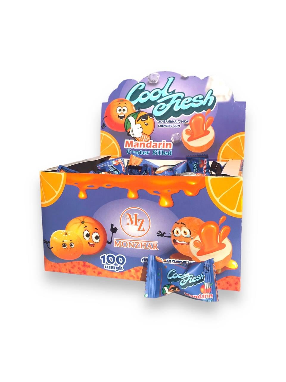 Жевательная резинка Cool Fresh Мандарин 100 шт. 400 г (00000005470)